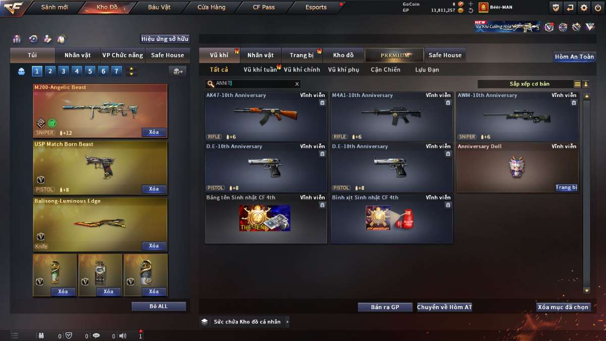 shop acc cf uy tin gia re